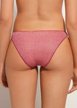 Women Calzedonia Lame Bikini Bottoms Lisbona