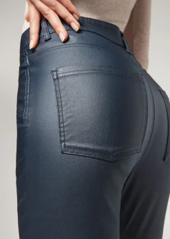 Women Calzedonia Leather Effect Skinny Leggings