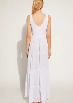 Women Calzedonia Long Dress With Flounced Skirt