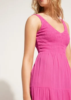 Women Calzedonia Long Dress With Flounced Skirt