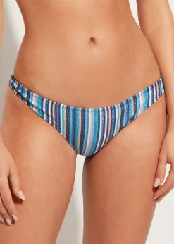 Women Calzedonia Marbella Lame Brazilian Bikini Bottoms