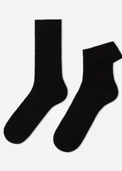 Men Calzedonia Men's Bandless Cotton Short Socks