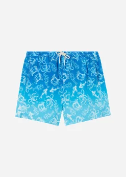 Men Calzedonia Men's Boxer Swim Shorts Formentera