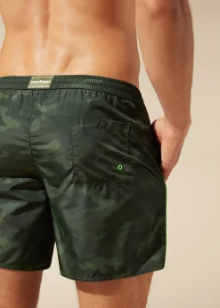 Men Calzedonia Men's Boxer Swim Shorts Formentera