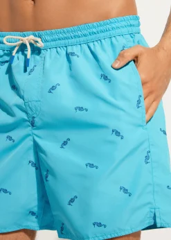 Men Calzedonia Men's Boxer Swim Shorts Formentera