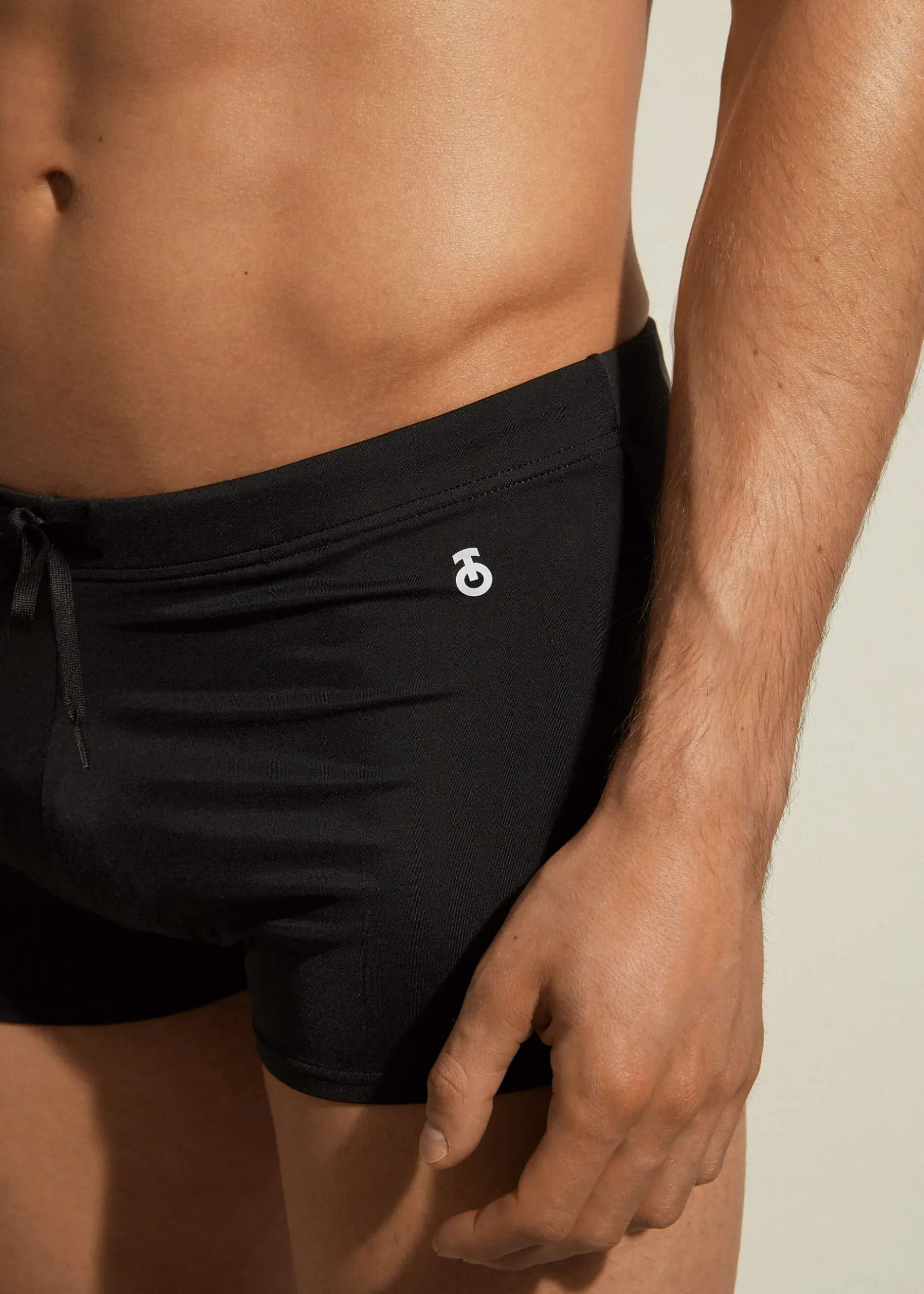 Men Calzedonia Men's Boxer-Style Swim Shorts Panama