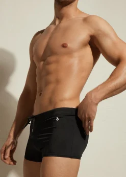 Men Calzedonia Men's Boxer-Style Swim Shorts Panama