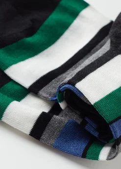Men Calzedonia Men's Colourful Striped Crew Socks