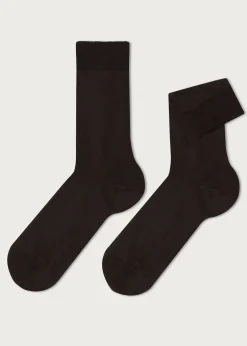 Men Calzedonia Men's Crewstretch Cotton Socks