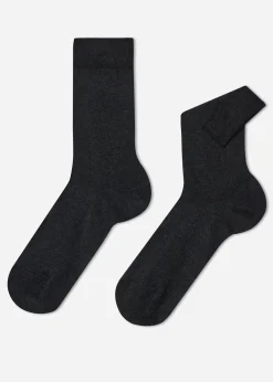 Men Calzedonia Men's Crewstretch Cotton Socks