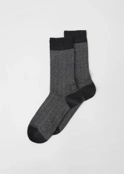 Men Calzedonia Men's Geometric Pattern Crew Socks