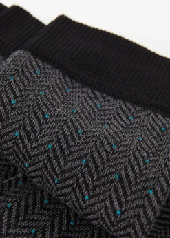 Men Calzedonia Men's Geometric Pattern Crew Socks