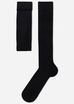 Men Calzedonia Men's Long Lisle Thread Socks