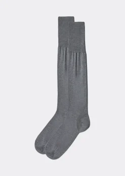 Men Calzedonia Men's Long Lisle Thread Socks