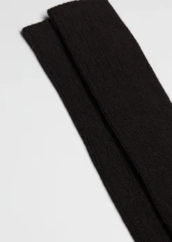 Men Calzedonia Men's Long Ribbed Socks With Wool And Cashmere