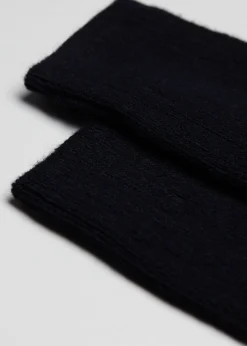 Men Calzedonia Men's Short Ribbed Socks With Wool And Cashmere