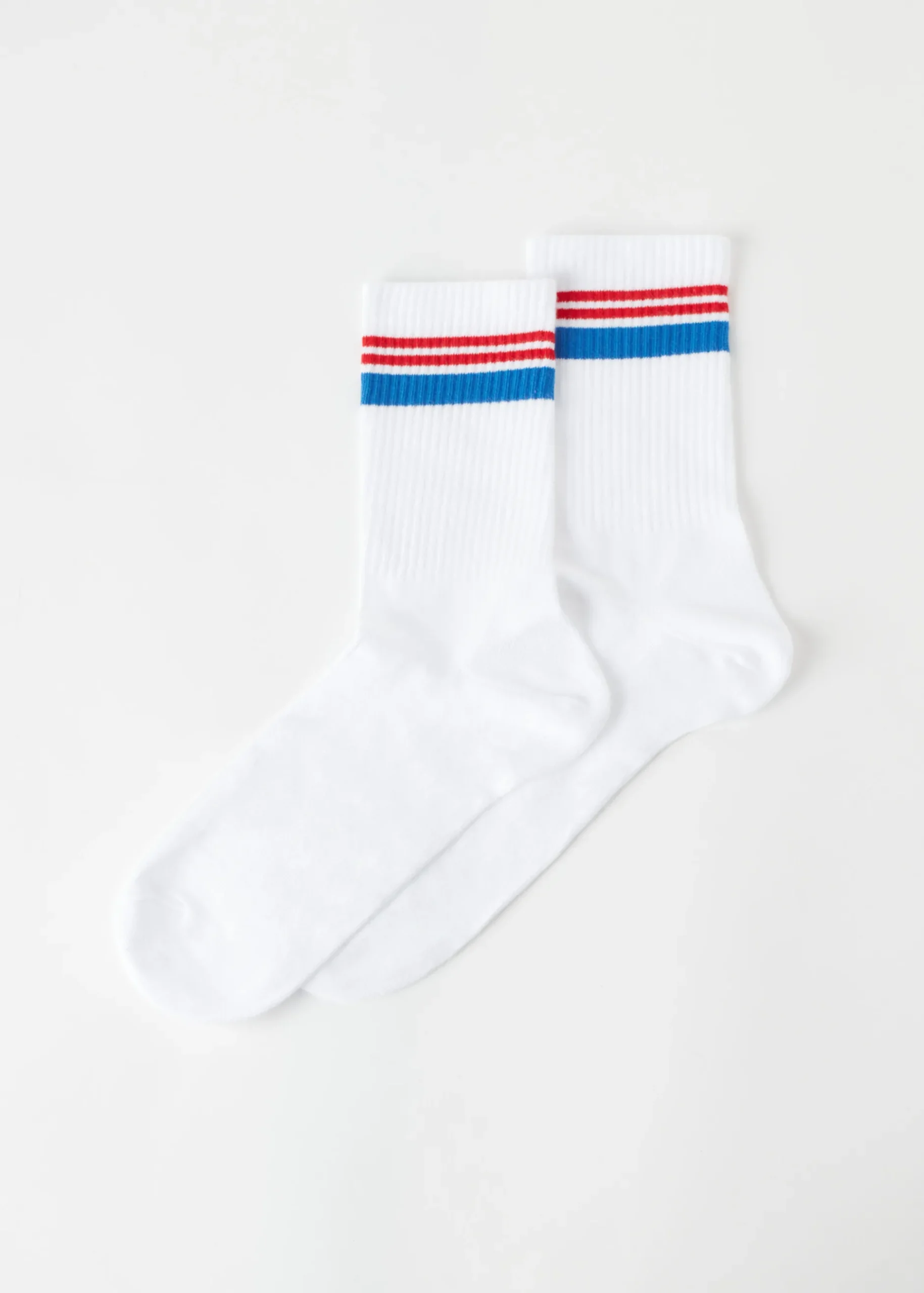 Men Calzedonia Men's Stripe Motif Crew Socks