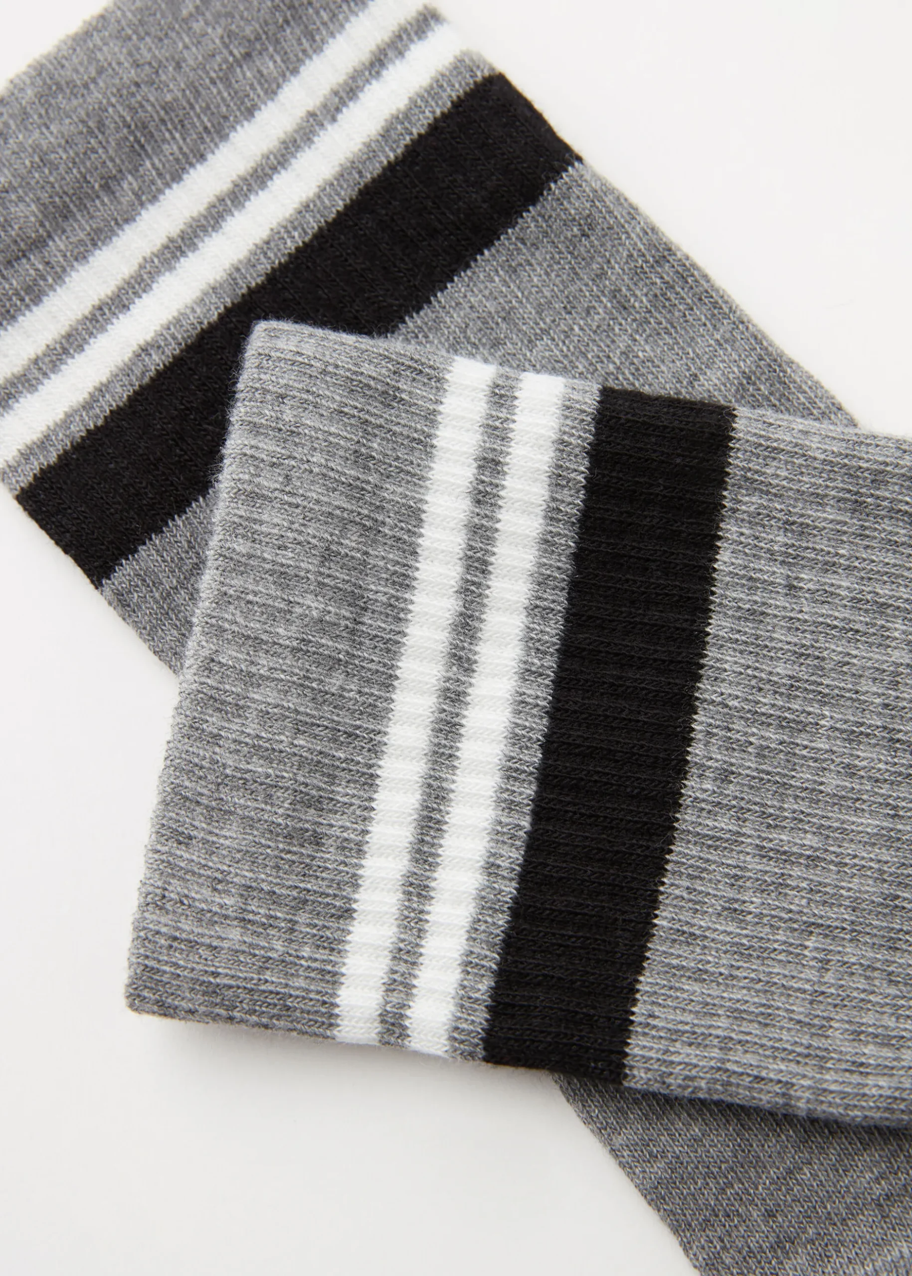 Men Calzedonia Men's Stripe Motif Crew Socks
