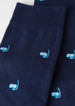 Men Calzedonia Men's Summer Print Crew Socks