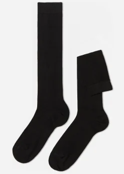 Men Calzedonia Men's Warm Cotton Long Socks