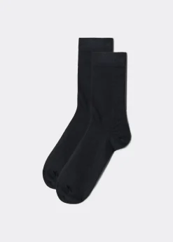 Men Calzedonia Men's Wool And Cotton Crew Socks