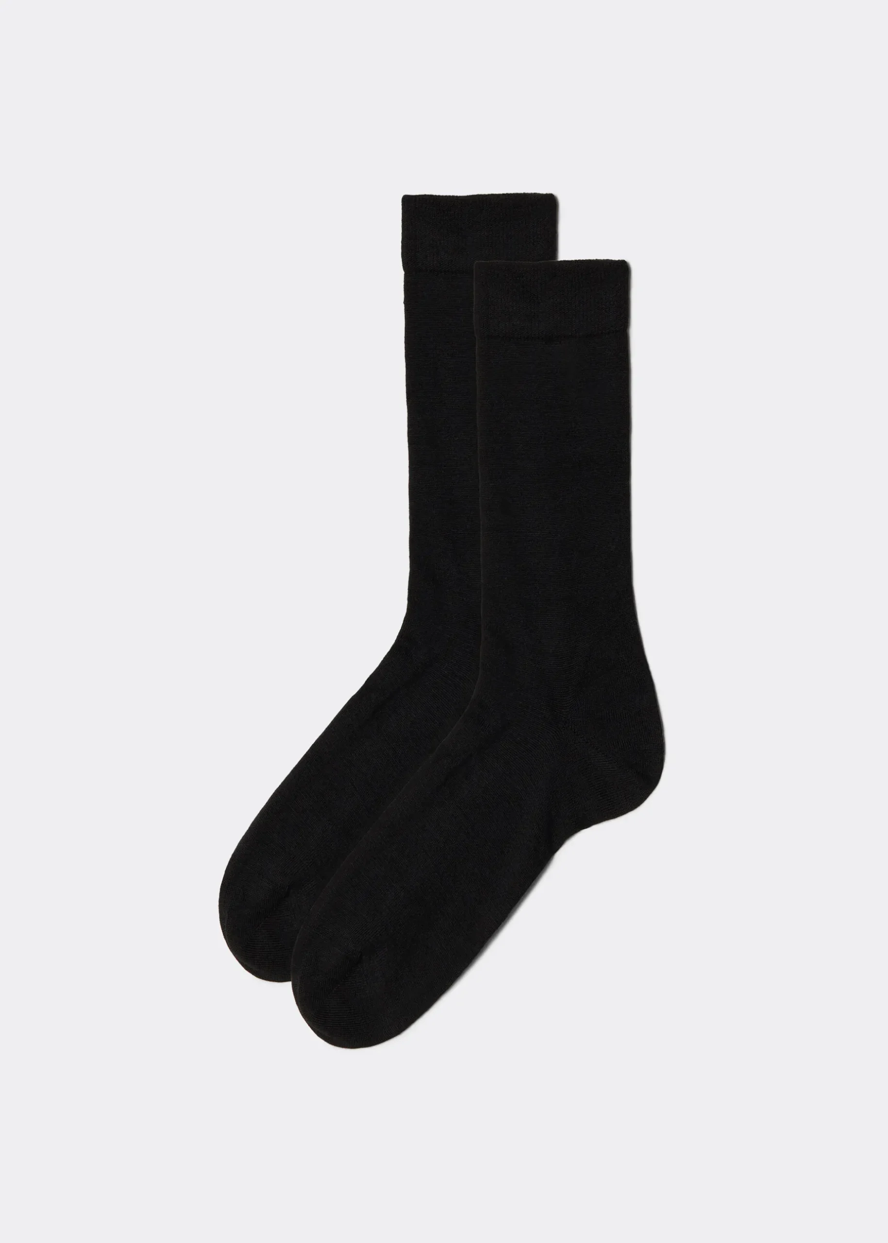 Men Calzedonia Men's Wool And Cotton Crew Socks