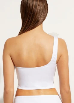 Women Calzedonia One-Shoulder Bandeau Tankini Top Bora Bora