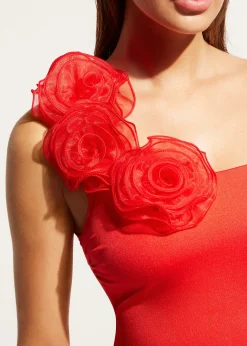 Women Calzedonia One-Shoulder Bandeau Tankini Top Bora Bora