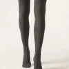Women Calzedonia Openwork Wool Over-The-Knee Socks