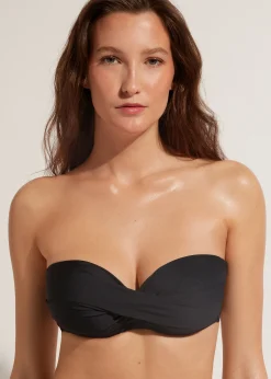 Women Calzedonia Padded Bandeau Bikini Top Indonesia