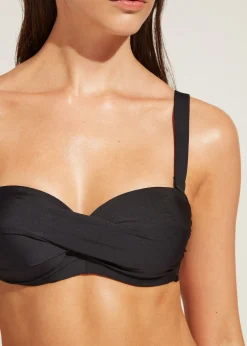 Women Calzedonia Padded Bandeau Bikini Top Indonesia