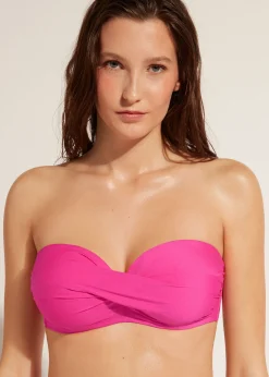 Women Calzedonia Padded Bandeau Bikini Top Indonesia