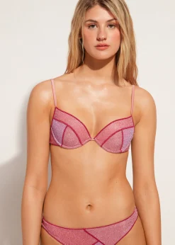 Women Calzedonia Padded Push-Up Bikini Top Lisbona