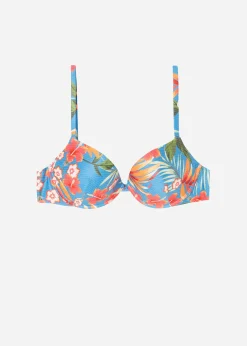 Women Calzedonia Padded Push-Up Bikini Top Maui