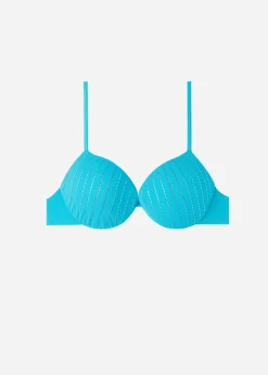 Women Calzedonia Padded Push-Up Bikini Top Shanghai