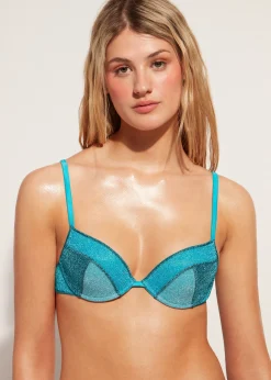 Women Calzedonia Padded Push-Up Bikini Top Lisbona