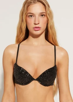 Women Calzedonia Padded Push-Up Bikini Top Cannes