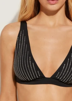 Women Calzedonia Padded Triangle Bikini Top Shanghai