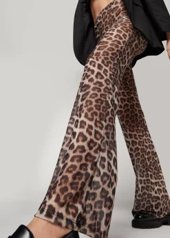 Women Calzedonia Printed Tulle Flared Leggings