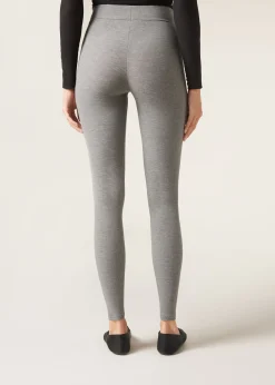 Women Calzedonia Ribbed Leggings With Cashmere