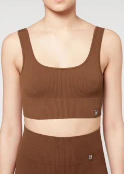 Women Calzedonia Ribbed Seamless Sport Top