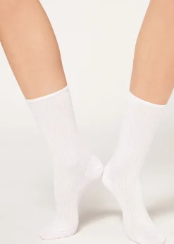 Women Calzedonia Ribbed Short Socks