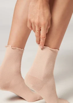 Women Calzedonia Ribbed Short Socks