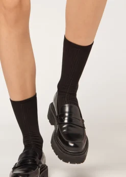 Women Calzedonia Ribbed Short Socks