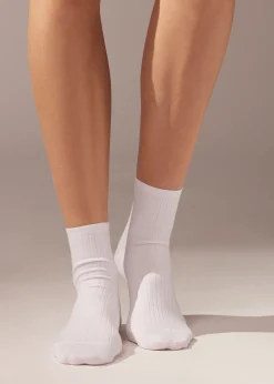 Women Calzedonia Ribbed Short Socks