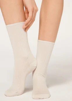 Women Calzedonia Ribbed Short Socks