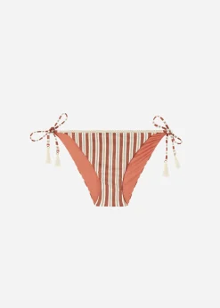 Women Calzedonia Rodi Stripe Bow Bikini Bottoms
