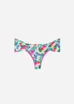 Women Calzedonia Ruched Brazilian Bikini Bottoms Malibu