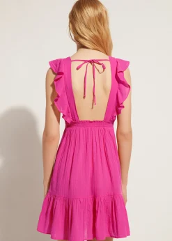 Women Calzedonia Ruffle Passementerie Short Dress