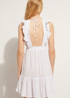 Women Calzedonia Ruffle Passementerie Short Dress